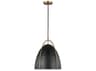 Visual Comfort Studio Norman 1-Light Satin Brass Pendant