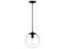Visual Comfort Studio Leo 1-Light Midnight Black Globe Mini Pendant