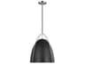 Visual Comfort Studio Norman 1-Light Chrome Black Pendant