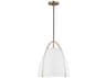 Visual Comfort Studio Norman 1-Light Satin Brass Pendant