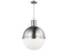 Visual Comfort Studio Hanks 1-Light Brushed Nickel Globe Pendant