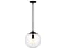 Visual Comfort Studio Leo 1-Light Midnight Black Globe Mini Pendant