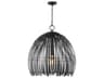 Visual Comfort Studio Hanalei 1-Light Midnight Black Dome Pendant