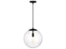 Visual Comfort Studio Leo 1-Light Midnight Black Globe Pendant
