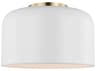 Visual Comfort Studio Malone 1-Light Matte White Dome Flush Mount