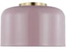 Visual Comfort Studio Malone 1-Light Rose Pink Dome Flush Mount