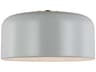 Visual Comfort Studio Malone 1-Light Matte Grey Dome Flush Mount