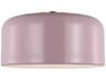 Visual Comfort Studio Malone 1-Light Rose Pink Dome Flush Mount
