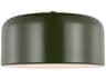 Visual Comfort Studio Malone 1-Light Olive Green Dome Flush Mount