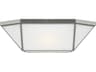 Visual Comfort Studio Morrison 4-Light Brushed Nickel Geometric Flush Mount