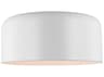 Visual Comfort Studio Malone 1-Light Matte White Dome Flush Mount