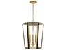 Visual Comfort Studio Curt 3-Light Midnight Black Lantern Chandelier
