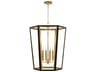 Visual Comfort Studio Curt 4-Light Midnight Black Lantern Chandelier