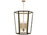 Visual Comfort Studio Curt 6-Light Midnight Black Lantern Chandelier