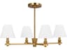 Visual Comfort Studio Paisley 4-Light Burnished Brass Empire Chandelier