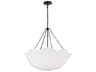 Visual Comfort Studio Stassi 3-Light Aged Iron Black Bowl Pendant