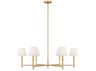 Visual Comfort Studio Greard 6-Light Gild Gold Chandelier