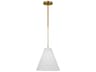 Visual Comfort Studio Remy 1-Light Burnished Brass Mini Pendant