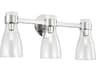 Visual Comfort Studio Moritz 3-Light Polished Nickel Vanity Light