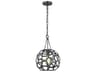 Visual Comfort Studio Feccetta 1-Light Midnight Black Geometric Mini Pendant