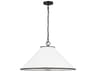 Visual Comfort Studio Aldric 3-Light Aged Iron Black Pendant