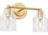 Visual Comfort Studio Augusta 2-Light Gild Gold Vanity Light