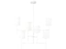 Visual Comfort Studio Key 6-Light Matte White Candelabra Cylinder Chandelier