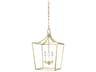 Visual Comfort Studio Southold 3-Light Burnished Brass Lantern Chandelier