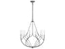 Visual Comfort Studio Richmond 12-Light Weathered Galvanized Gray Chandelier