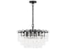 Visual Comfort Studio Arden 10-Light Aged Iron Black Tiered Chandelier