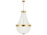 Visual Comfort Studio Summerhill 12-Light Burnished Brass Empire Chandelier