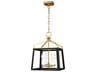 Visual Comfort Studio Carlow 4-Light Midnight Black Lantern Chandelier