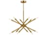 Visual Comfort Studio Eastyn 12-Light Burnished Brass Sputnik Chandelier