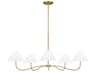 Visual Comfort Studio Laguna 5-Light Burnished Brass Empire Chandelier