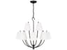 Visual Comfort Studio Marina 12-Light Aged Iron Black Empire Chandelier