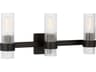 Visual Comfort Studio Geneva 3-Light Aged Iron Black Vanity Light