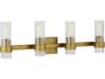 Visual Comfort Studio Geneva 4-Light Burnished Brass Vanity Light