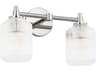 Visual Comfort Studio Barstow 2-Light Polished Nickel Vanity Light