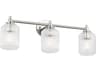 Visual Comfort Studio Barstow 3-Light Polished Nickel Vanity Light