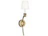 Visual Comfort Studio Westerly 1-Light Antique Gild Gold Traditional Wall Sconce