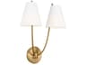Visual Comfort Studio Marina 2-Light Burnished Brass Wall Sconce