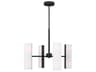 Visual Comfort Studio Capalino 8-Light Midnight Black Cylinder Chandelier