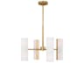 Visual Comfort Studio Capalino 8-Light Satin Brass Cylinder Chandelier