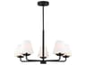Visual Comfort Studio Albion 5-Light Midnight Black Empire Chandelier