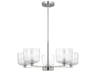 Visual Comfort Studio Lochdale 5-Light Brushed Nickel Candelabra Chandelier