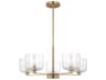Visual Comfort Studio Lochdale 5-Light Satin Brass Candelabra Chandelier