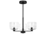 Visual Comfort Studio Lochdale 3-Light Midnight Black Candelabra Chandelier