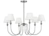 Visual Comfort Studio Elsay 6-Light Brushed Nickel Chandelier