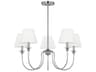 Visual Comfort Studio Elsay 5-Light Brushed Nickel Chandelier