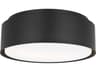 Visual Comfort Studio Dartmore 2-Light Midnight Black Drum Flush Mount